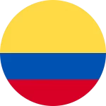 bandera de colombia circular
