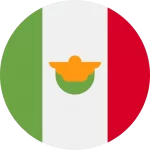 bandera de méxico circular